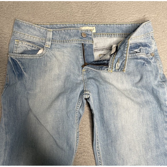 Vintage Anchor Blue Jeans Womens 13R Bell Bottom Flare Low Rise Denim Hip Pop‎ - Picture 2 of 13